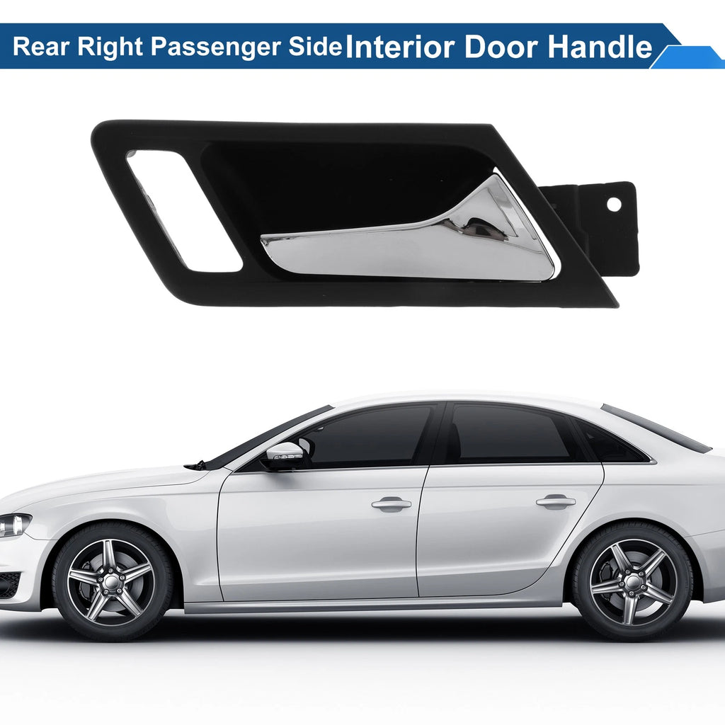 Rear Right Passenger Side Interior Door Handle for VW Bora (2008–2012) Black Chrome