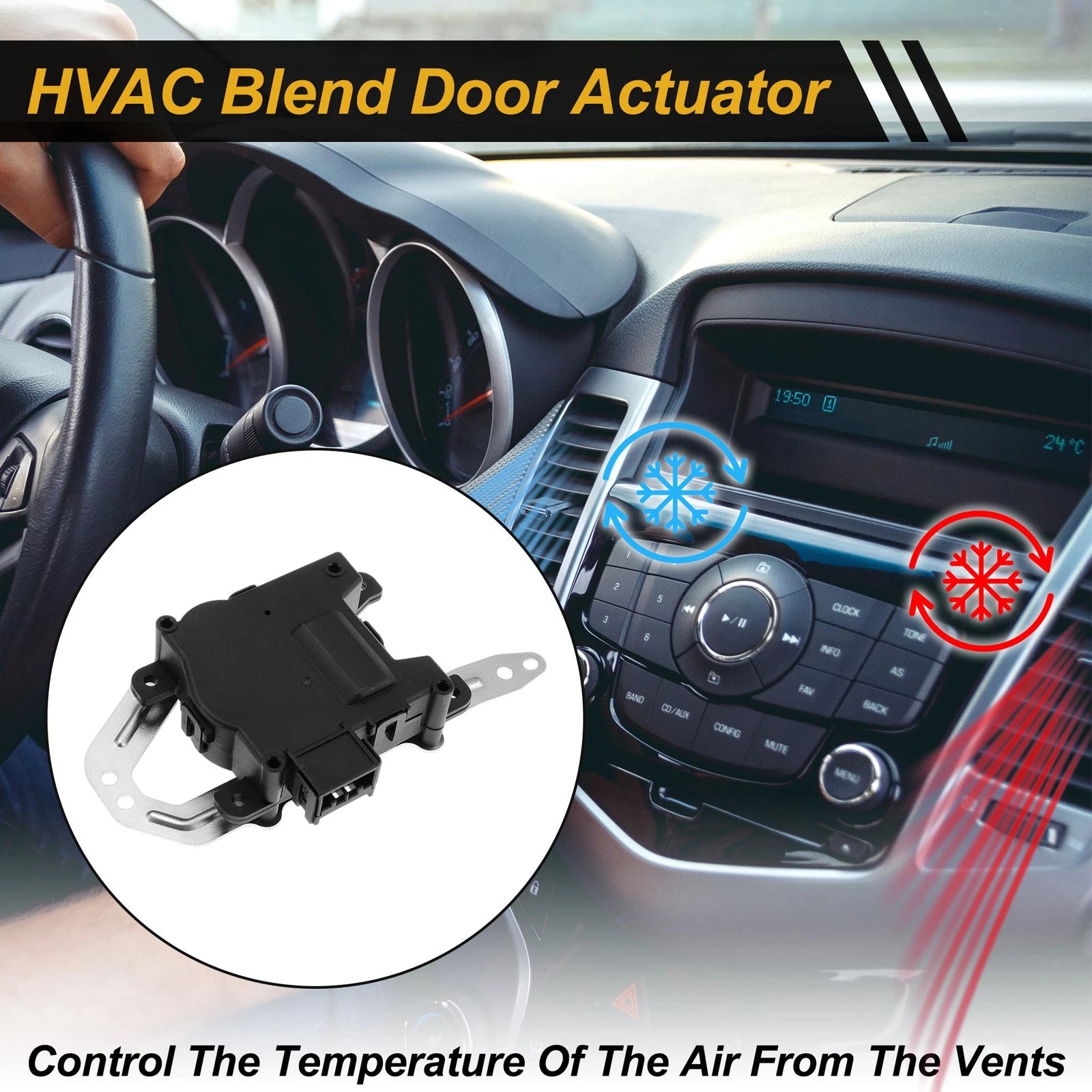 HVAC Heater Blend Door Actuator Replacement for Acura ILX (2013–2018)