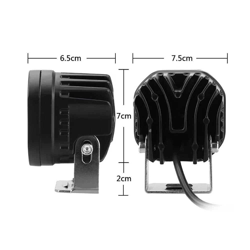 2Pcs LED Cube Pods Work Light for Offroad Vehicles (3 Inch)