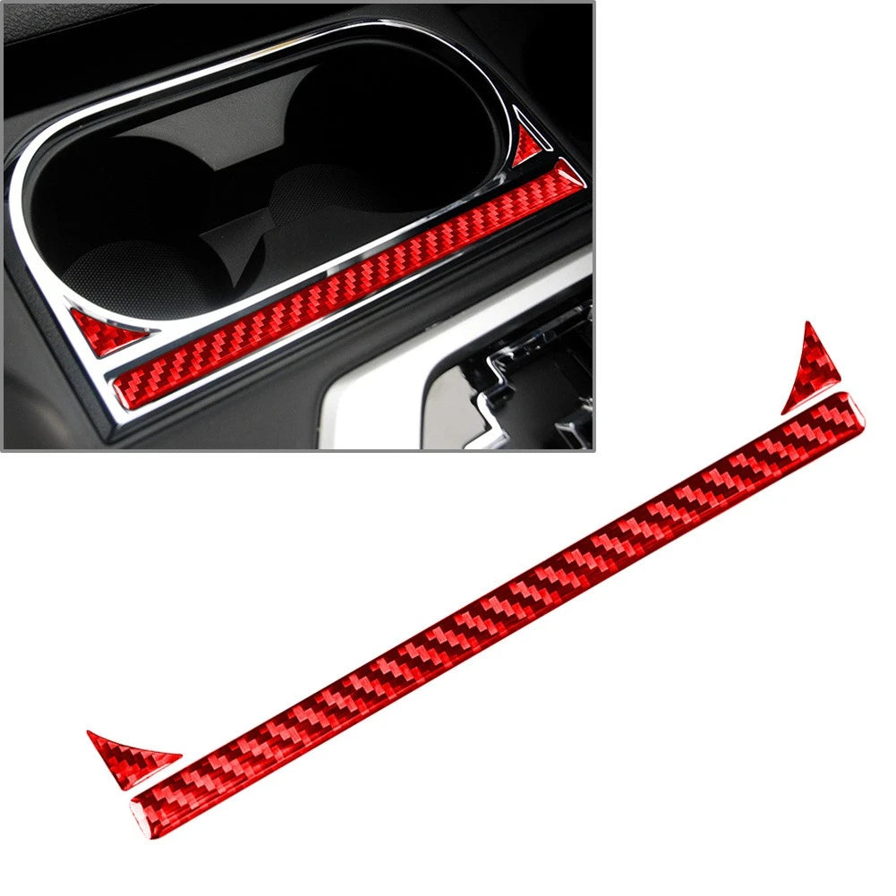 RHD Carbon Fiber Cup Holder Panel Trim for Toyota Tundra (2014–2021)