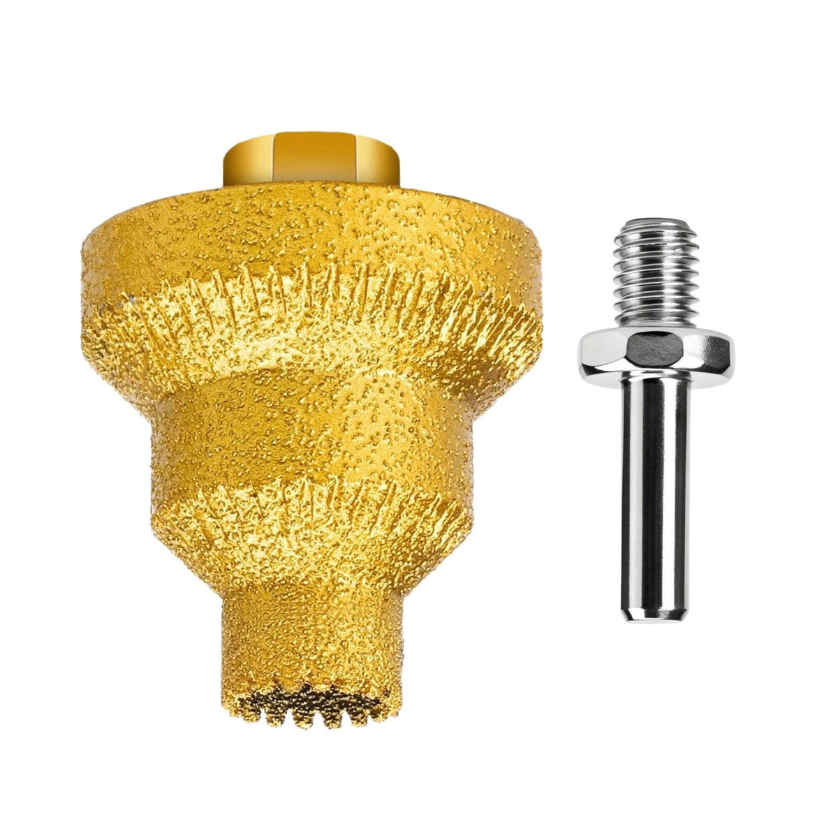 Step Drill Bit Set (20/35/50mm) with Hand Drill Adapter for Tile Granite