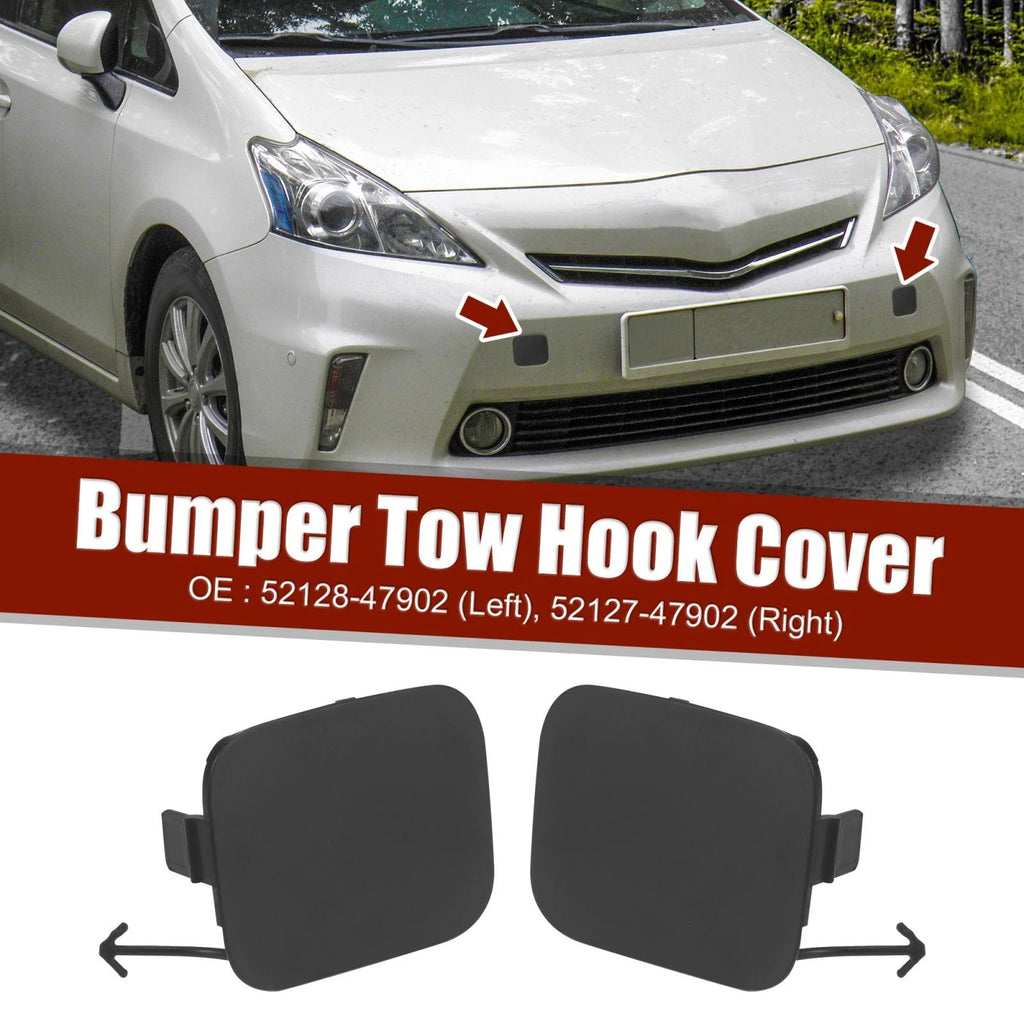 Front Bumper Tow Hook Cover Set for Toyota Prius V (2012–2017)