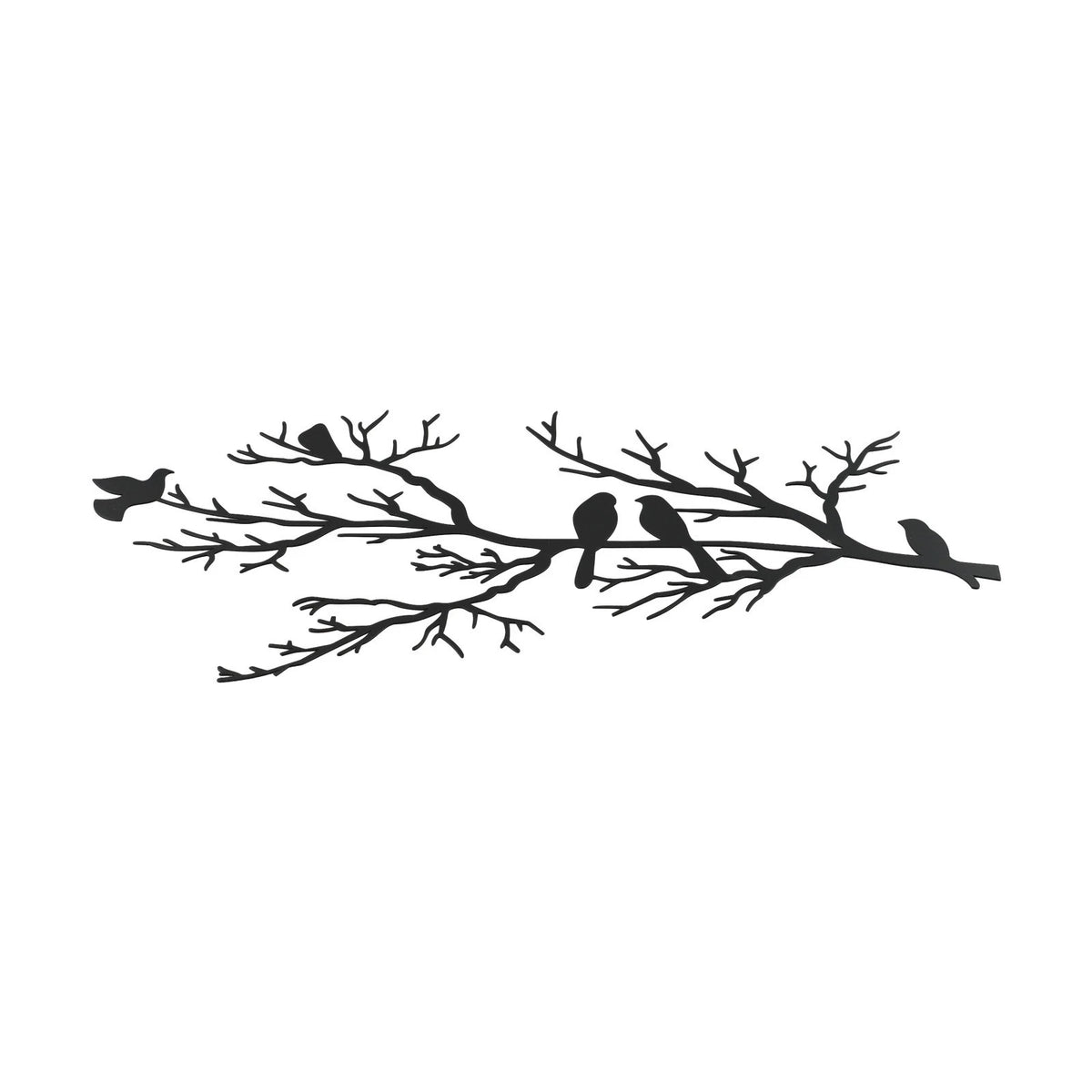 Metal Bird and Branch Wall Art for Living Space