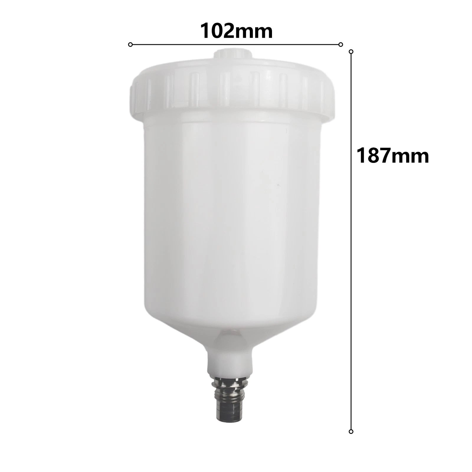 White Plastic Cup Pot for Sata Sprayer Jet Connector (Fits )
