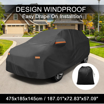 Waterproof Car Cover with Driver Door Zipper for Hyundai Nexo (2018–2022)