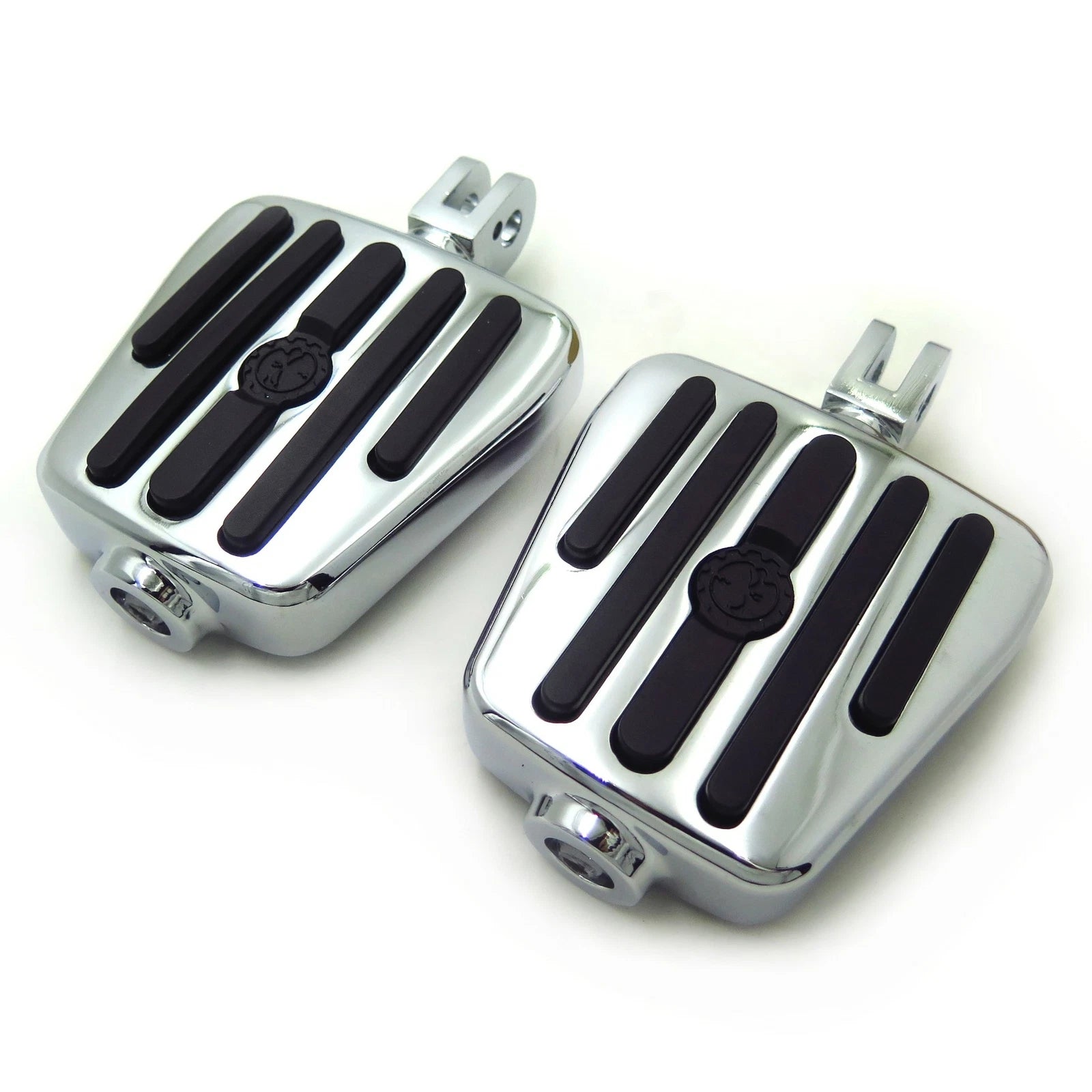 Chrome Rubber Footpegs for Triumph Legend (1999–2001)
