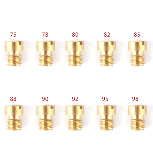 10Pcs 5MM Carburettor Main Jet Nozzle Set M5 for 75-98