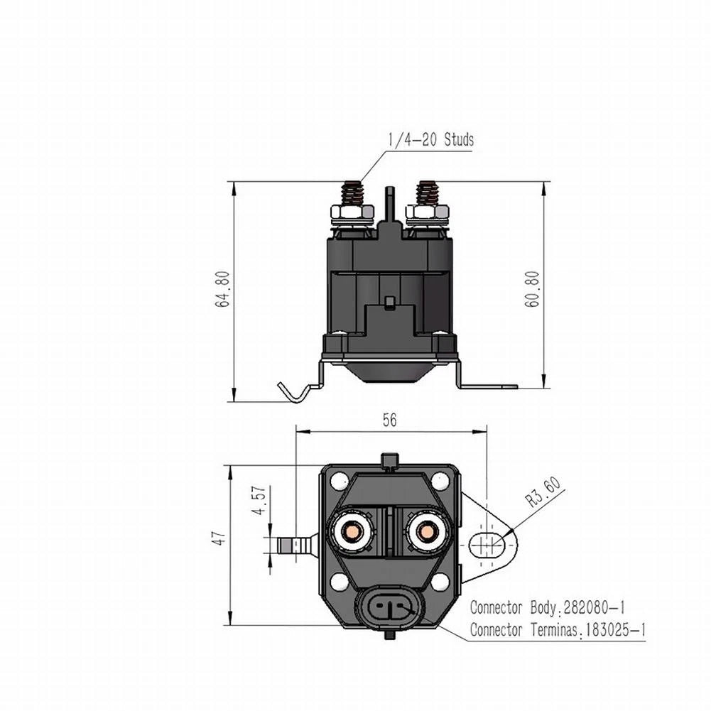 Starter Solenoid Switch for Agricultural Vehicles (1 Pcs)