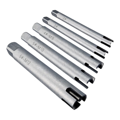 5Pcs M5M12 Broken Tap Extractor Set for Screw Removal