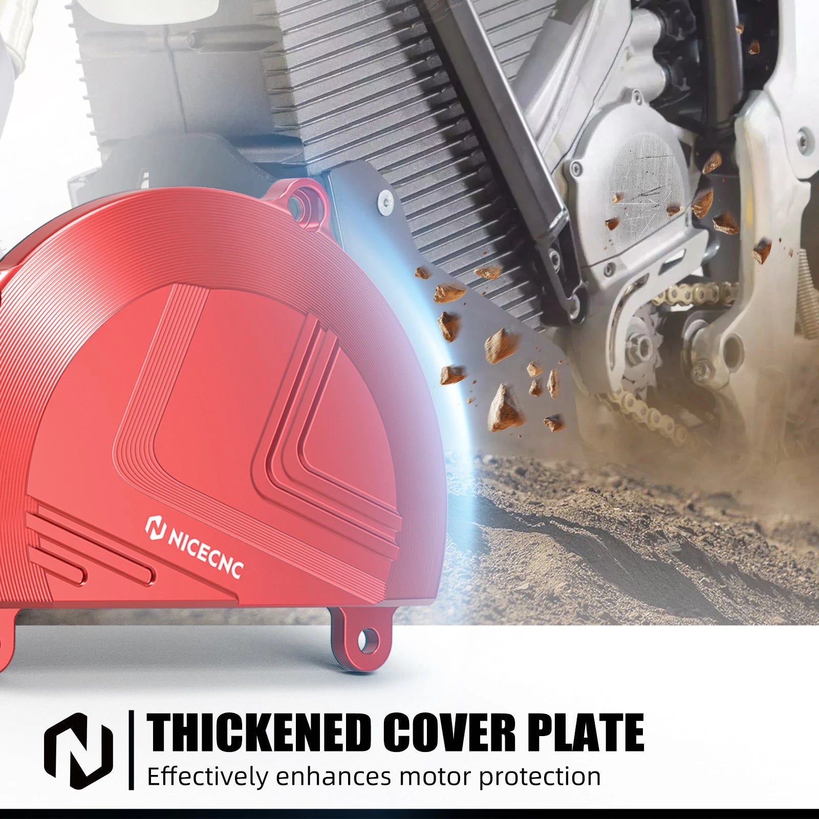 Left Large Motor Guard Protector Cover for Stark Varg EX MX SM (2024–2026)