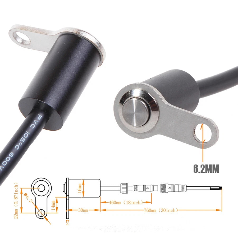 12V Motorcycle Switch Self-return Reset Button For Horn Engine Power Start Kill