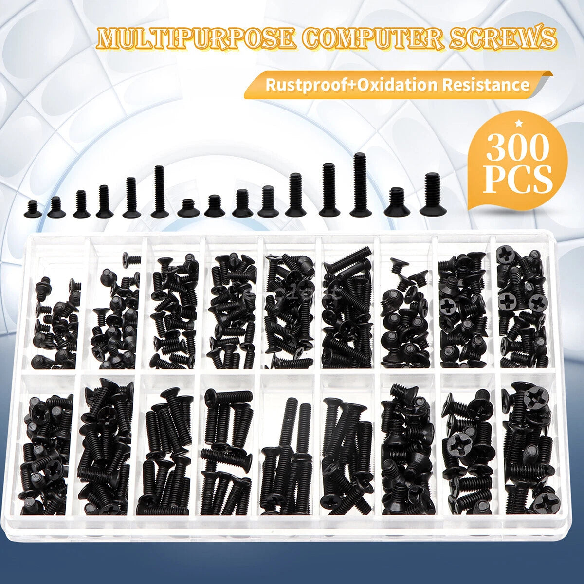 300Pcs Screw Assorted Set for Laptop Phone Computer (AU)