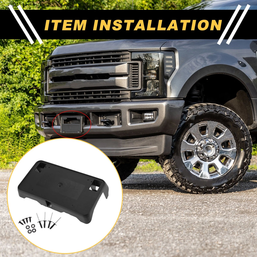 License Plate Bracket Holder Bumper Mount for Chevrolet Silverado 1500 (2016–2018)