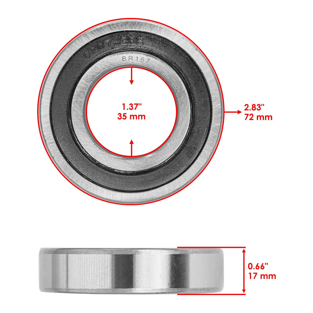Front Wheel Knuckle Bearing Seal Replacement for Yamaha Wolverine R-Spec (2016–2018)