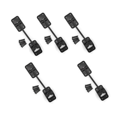 5 Piece RV Door Buckle Set for Motorhome (6 Inch Plastic Latch)