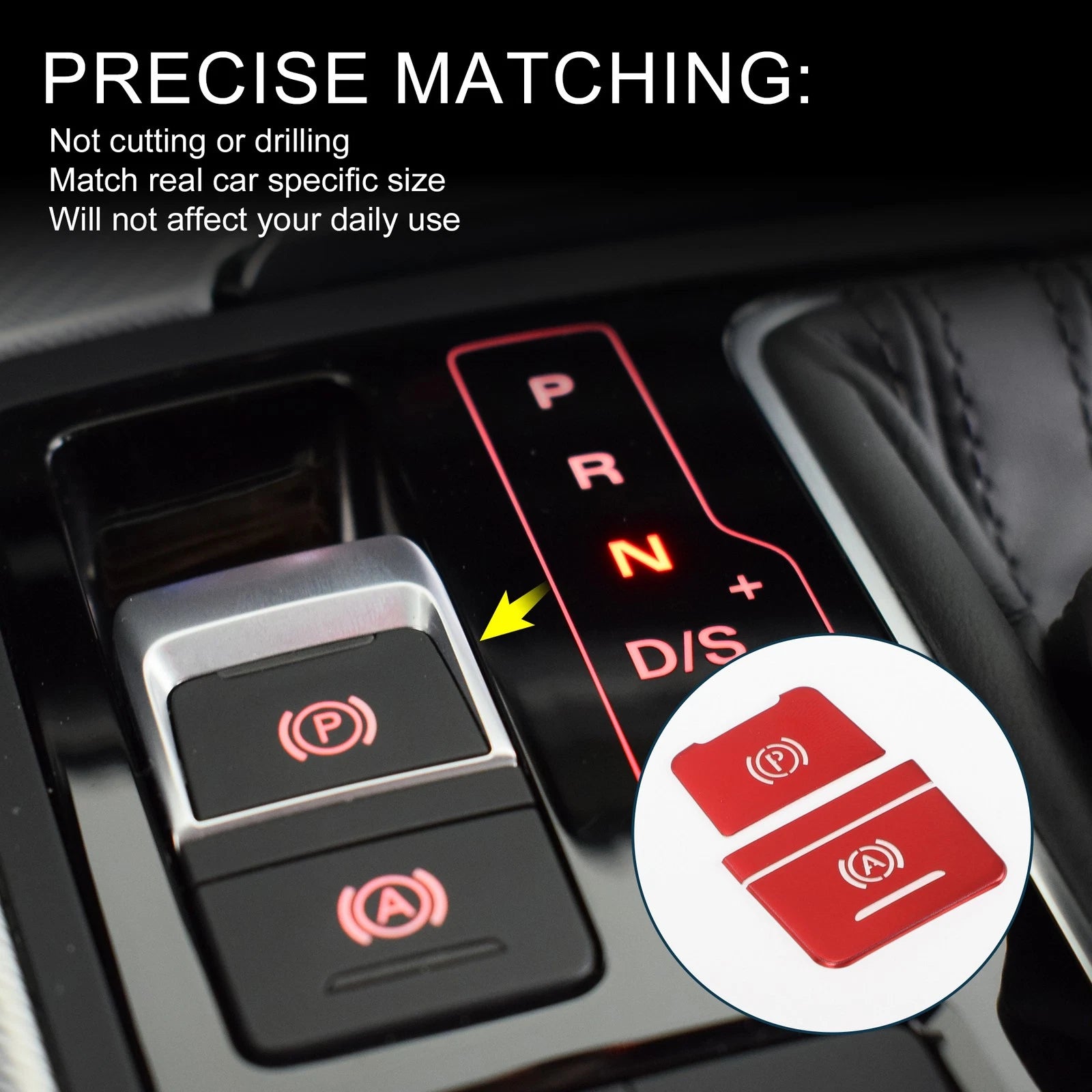 Gear Shift Handbrake Panel Button Switch Cover for Audi A6 A6 Quattro (2012–2018)