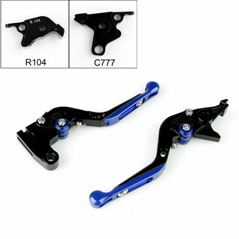 Adjustable Brake Clutch Levers for Yamaha MT-01 V-MAX (2005–2023) Blue T9