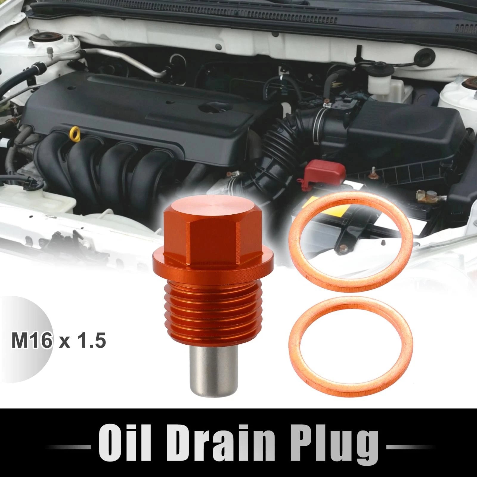 Magnetic Oil Drain Plug with Gaskets for BMW 3 Series (2013–2020)