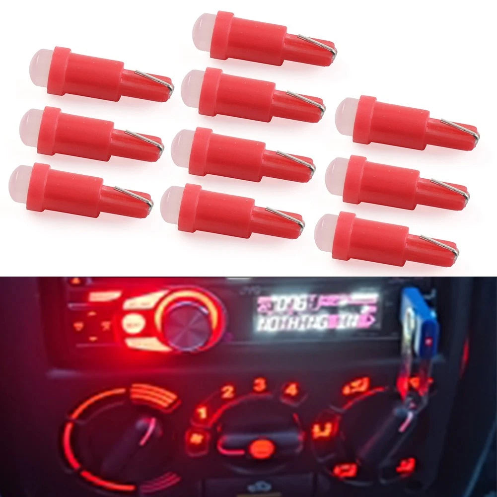 T5 Red SMD Indicator Light Bulbs for Car Dashboard Gauge (1 Pack)