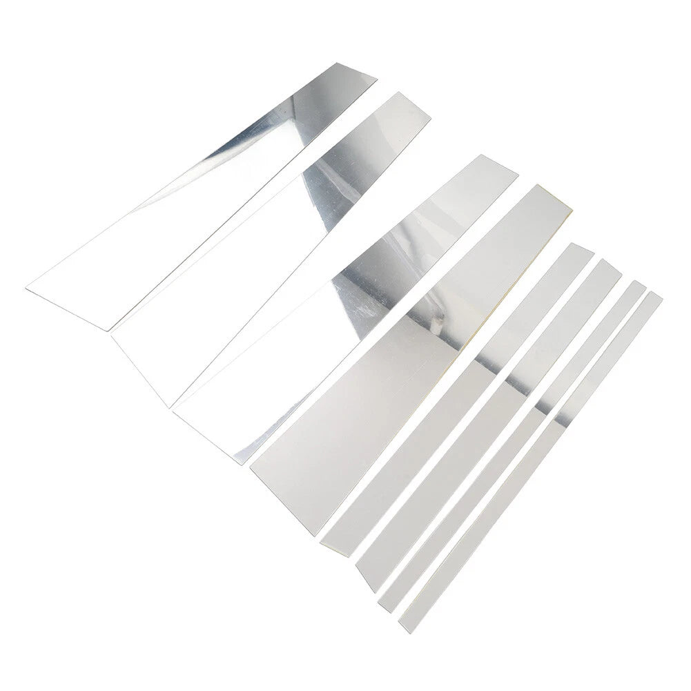 8PCS Pillar Post Trim for Honda Pilot Ridgeline (2016–2022) Silver