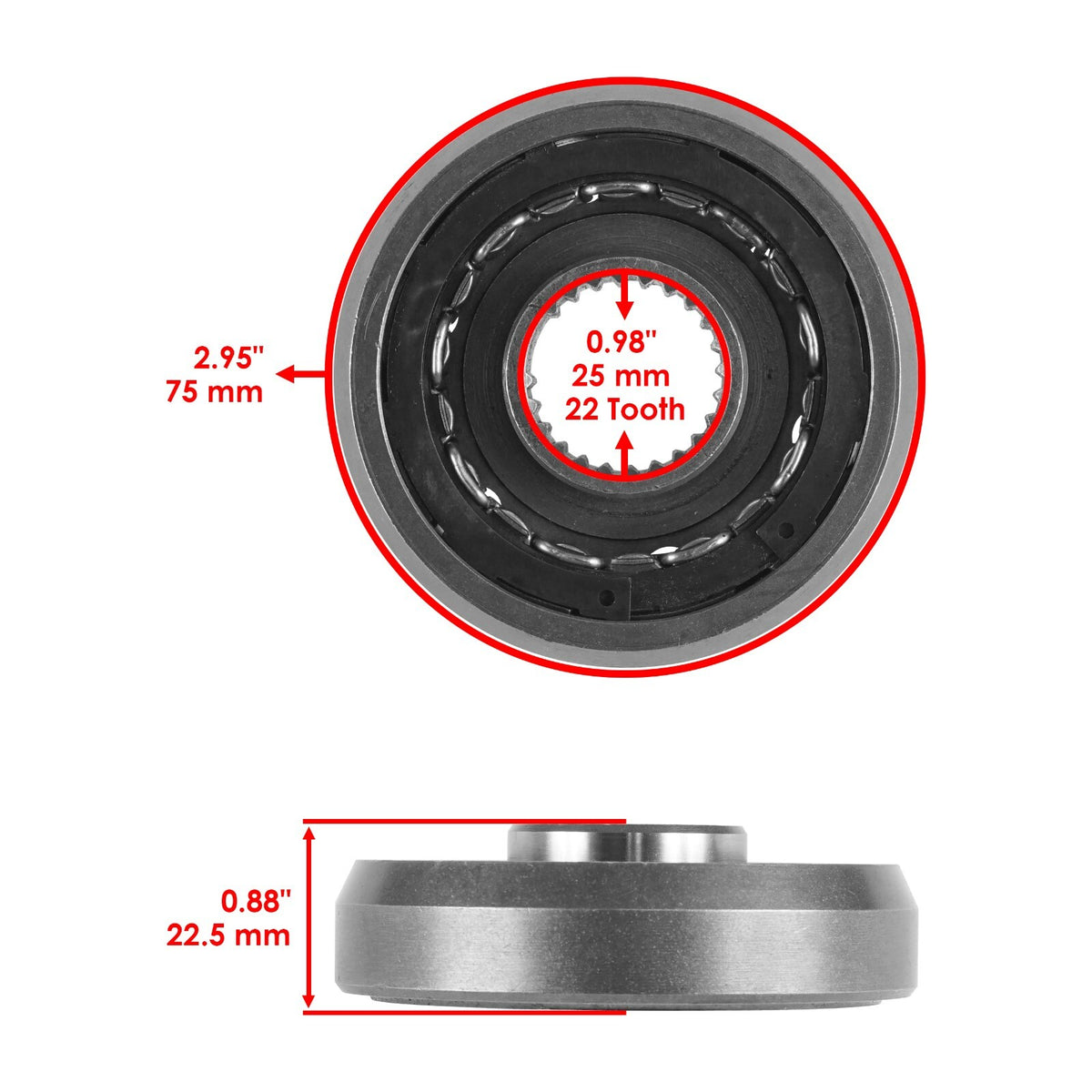 Starter Clutch Driven Gear Reduction Set for Honda TRX450ER (2006–2014)