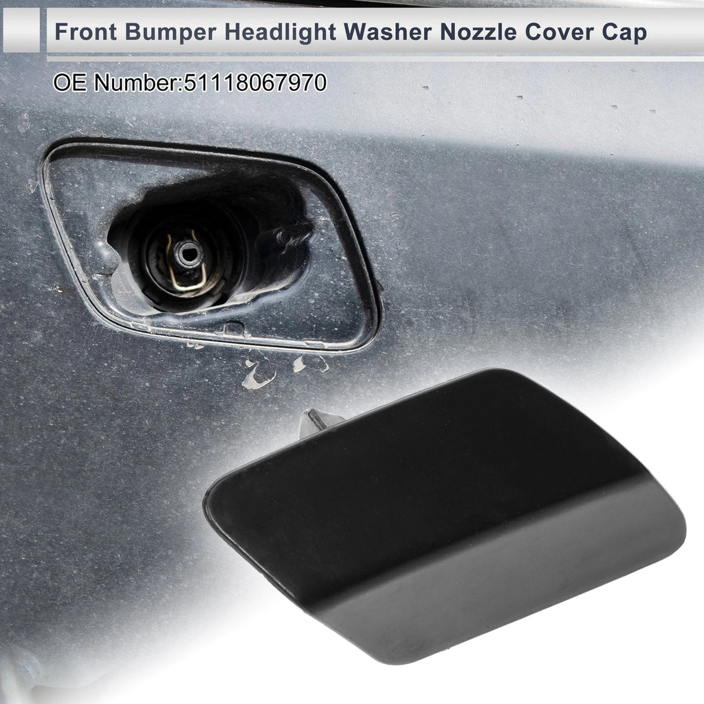 Front Right Bumper Headlight Washer Nozzle Cover Cap for BMW 320i (2005–2012)