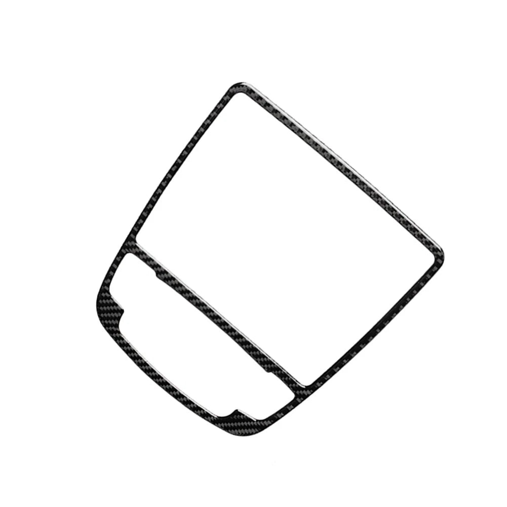 Carbon Black Center Console Gear Shift Panel Trim for Audi A6 A7 (2012–2018)