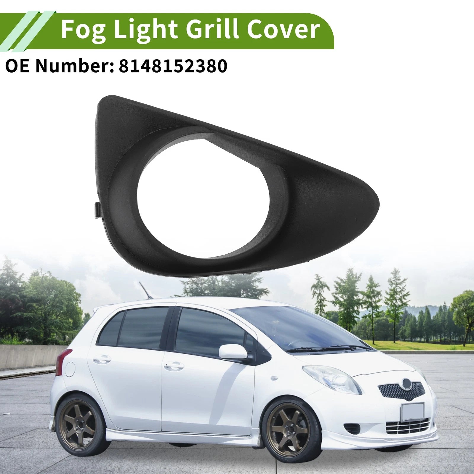 Front Right Fog Light Grille Replacement for Toyota Yaris (2011–2014)