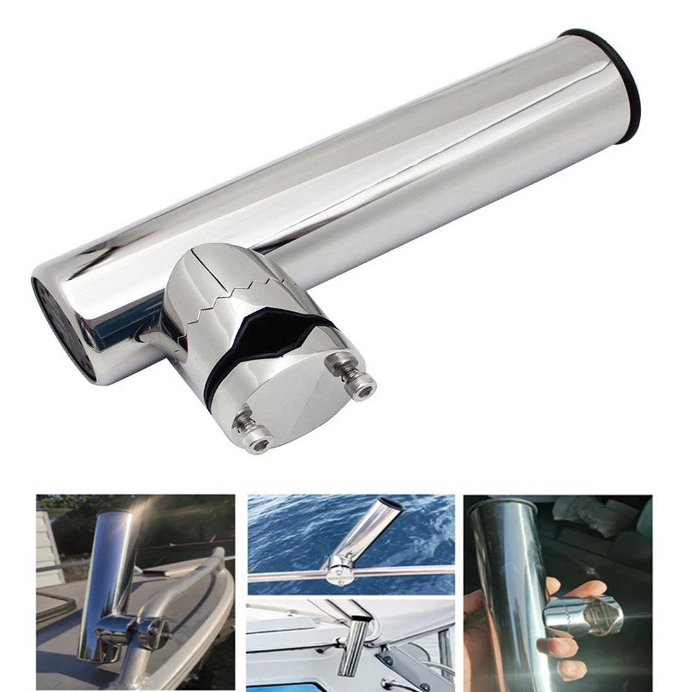 Offset Rod Holder for Boats and Docks (304 Stainless Steel)