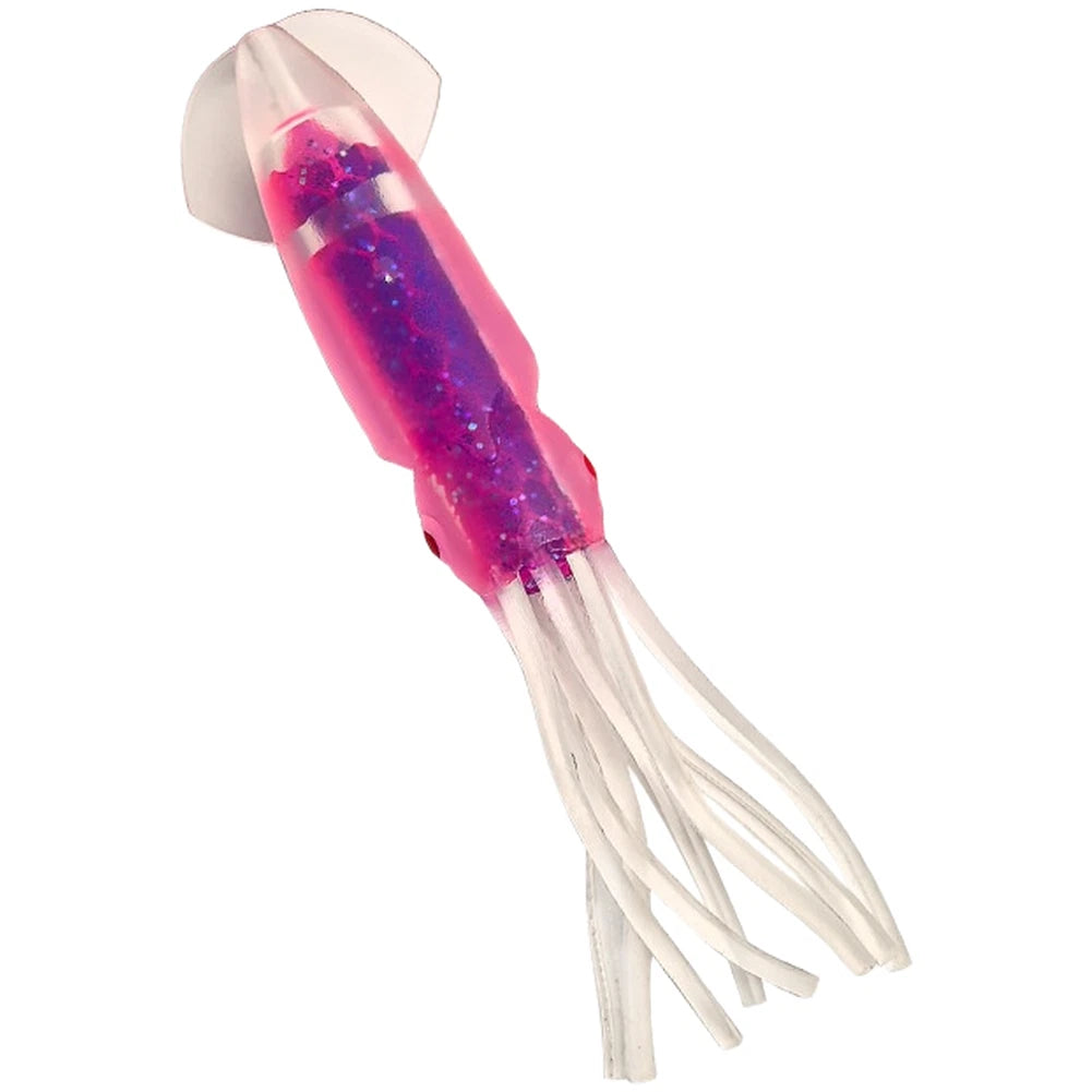 12.5cm Dual Color Soft Squid Lure with 3D Eyes