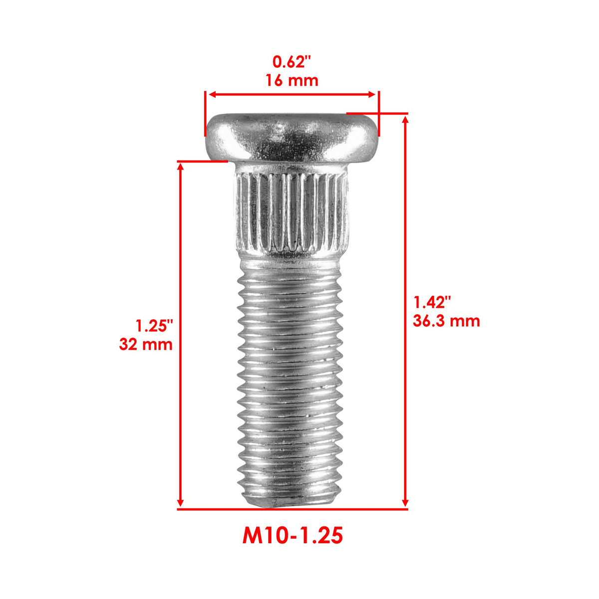 Front Wheel Hub Bolt Replacement for Honda TRX420FA TRX420FPA Rancher (2009–2014)