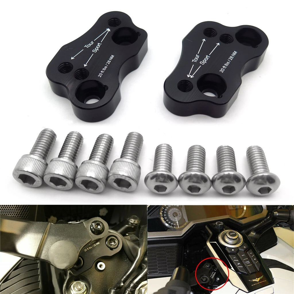 Handlebar Risers for Honda GL1800 (2018–2019) Aluminum