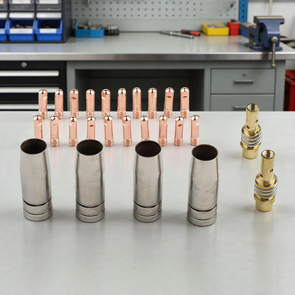 26PCS MIG Welder Accessory Package for MB15 Gas Diffusers and Tips