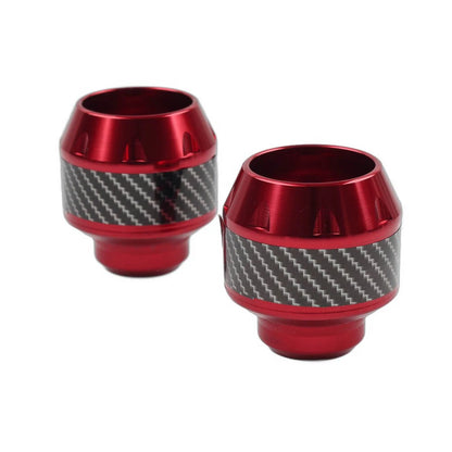 2x Motorcycle Red Front Fork Frame Sliders Crash Protection Engine Collision