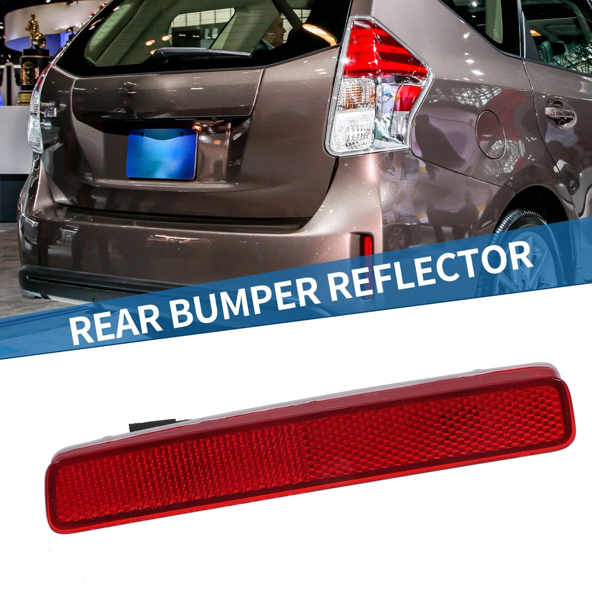 Rear Left Bumper Reflector Replacement for Toyota Prius (2012–2019)