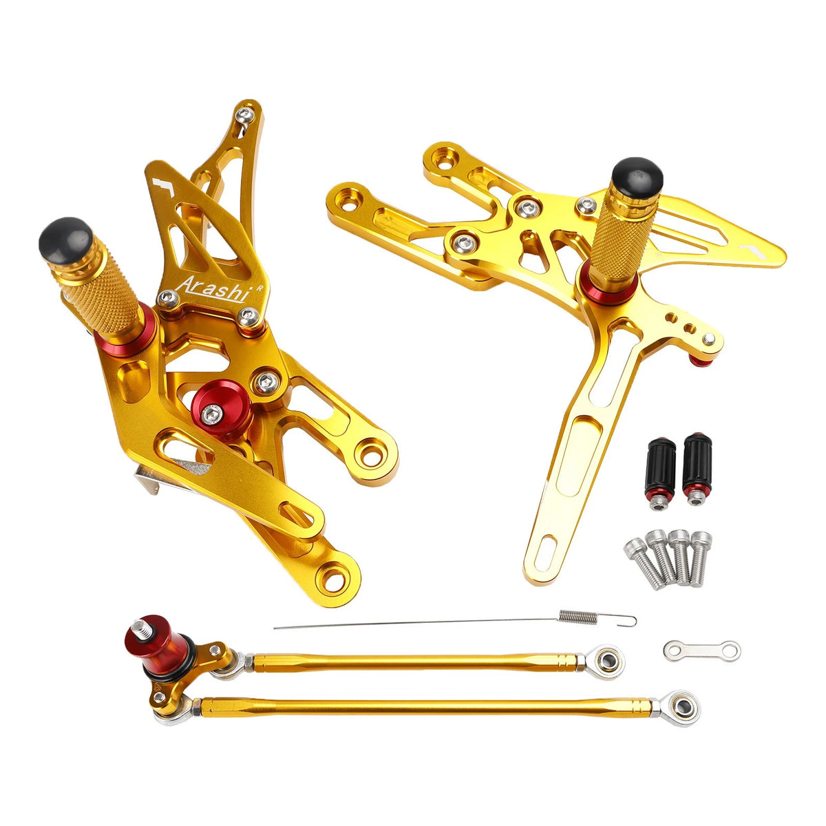 Rearsets Footpegs Gold for Honda CBR 600 RR (2003–2006) CBR 1000 RR (2004–2007)