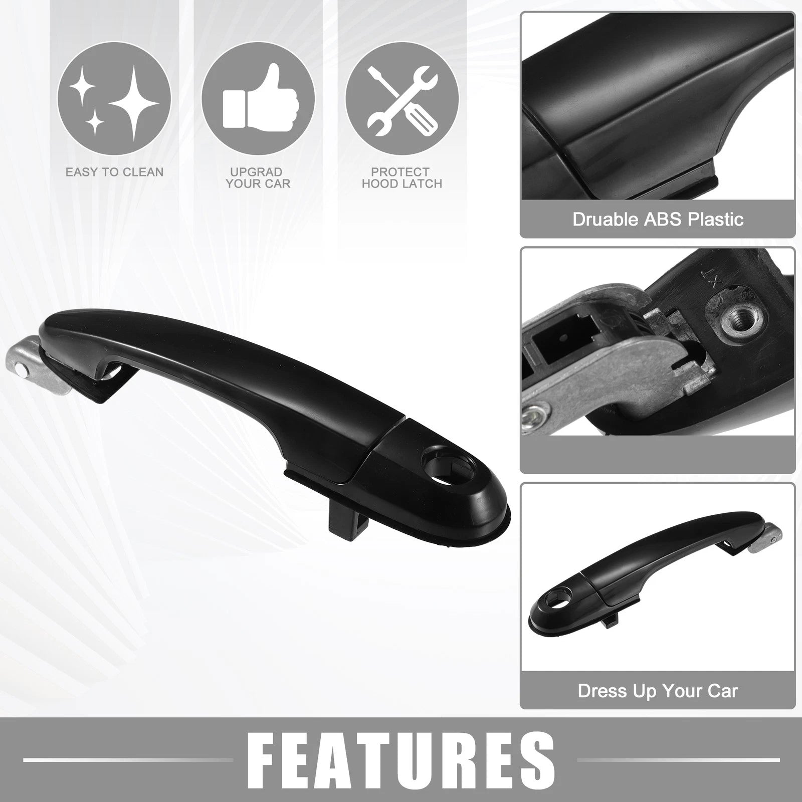 Front Left Car Exterior Door Handle Replacement for Hyundai Tucson (2005–2015)