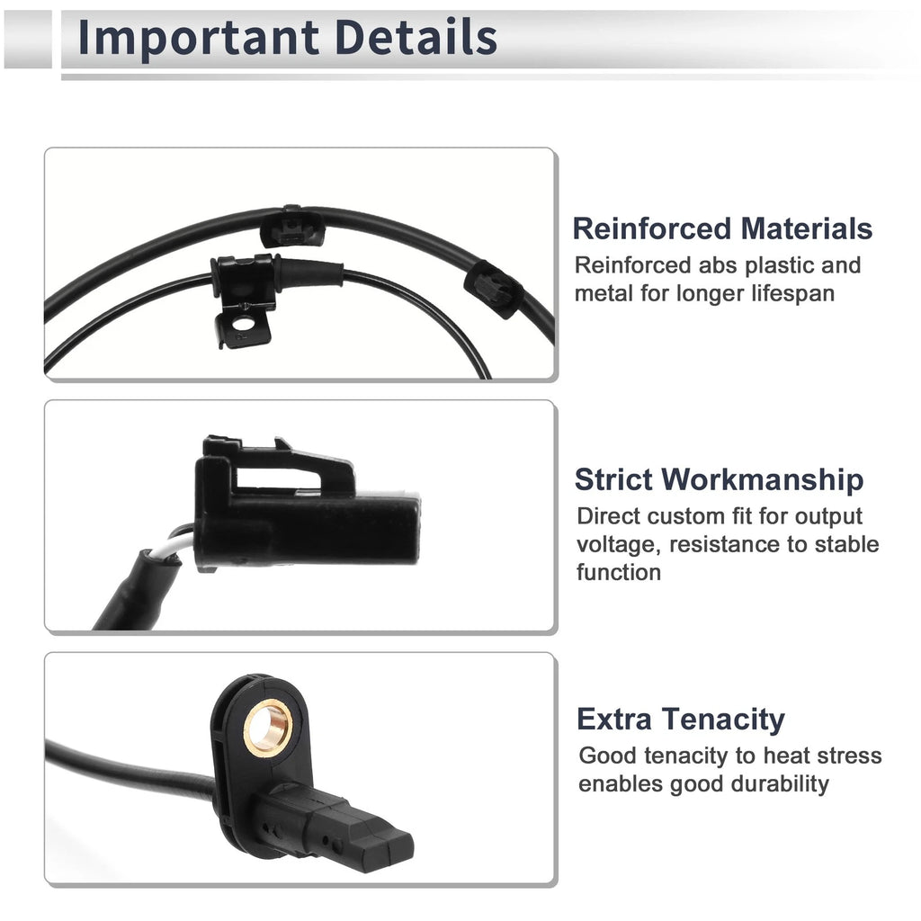ABS Wheel Speed Sensor for Hyundai Elantra (2017–2020) Rear Left Replacement