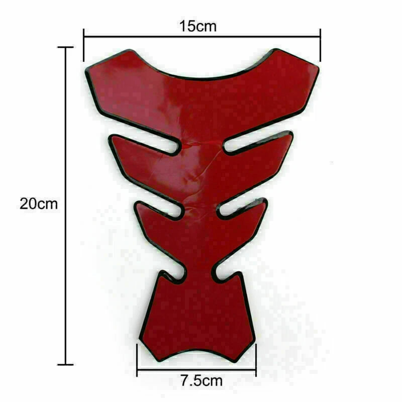 3D Rubber Side Tank Pad Protector for Yamaha YZF R1 R6 R6S FZ1 FJR (T9)