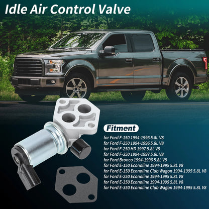 Idle Air Control Valve with Gasket Replacement for Ford F-150 F-250 (1994–1996)
