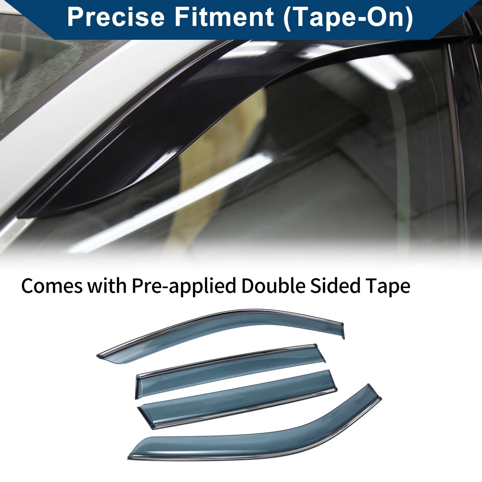 Car Window Deflectors Side Window Vent Visors 1 Set for Honda CR-V (2023–2024)