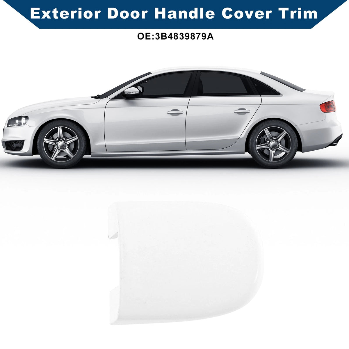 Exterior Door Handle Cover Trim for VW Golf 1999-2006 for Audi TT 1998-2006
