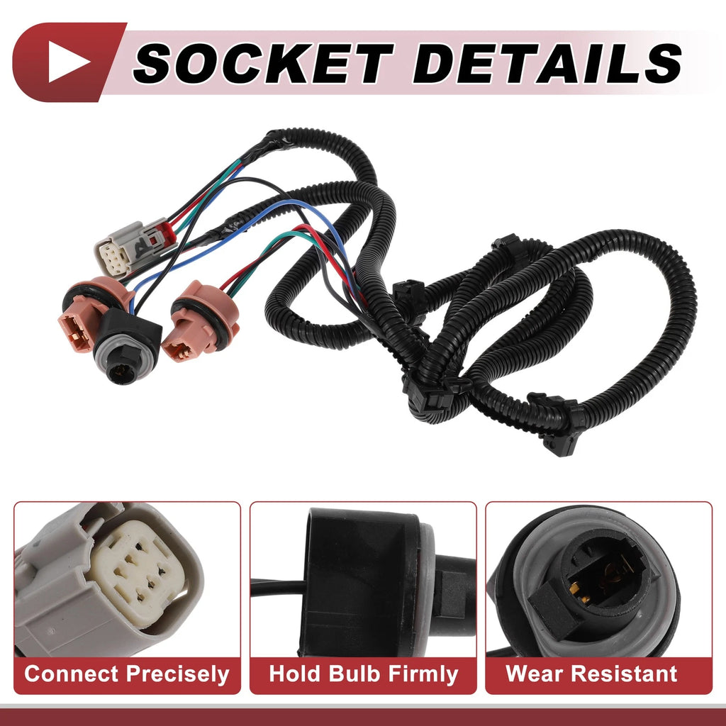 Left Tail Light Socket Wiring for Chevrolet Silverado (No. 23295977)