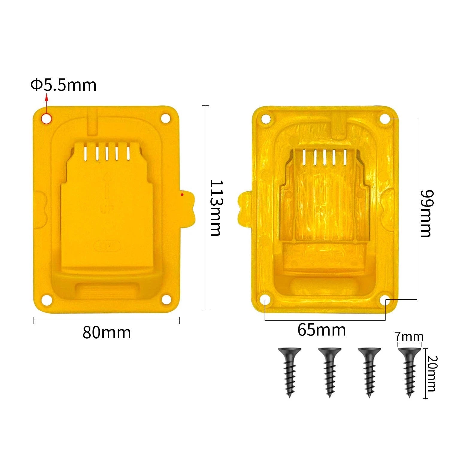 Wall Bracket Mounting Holder for Power Tools 24V (113mm x 99mm x 80mm)