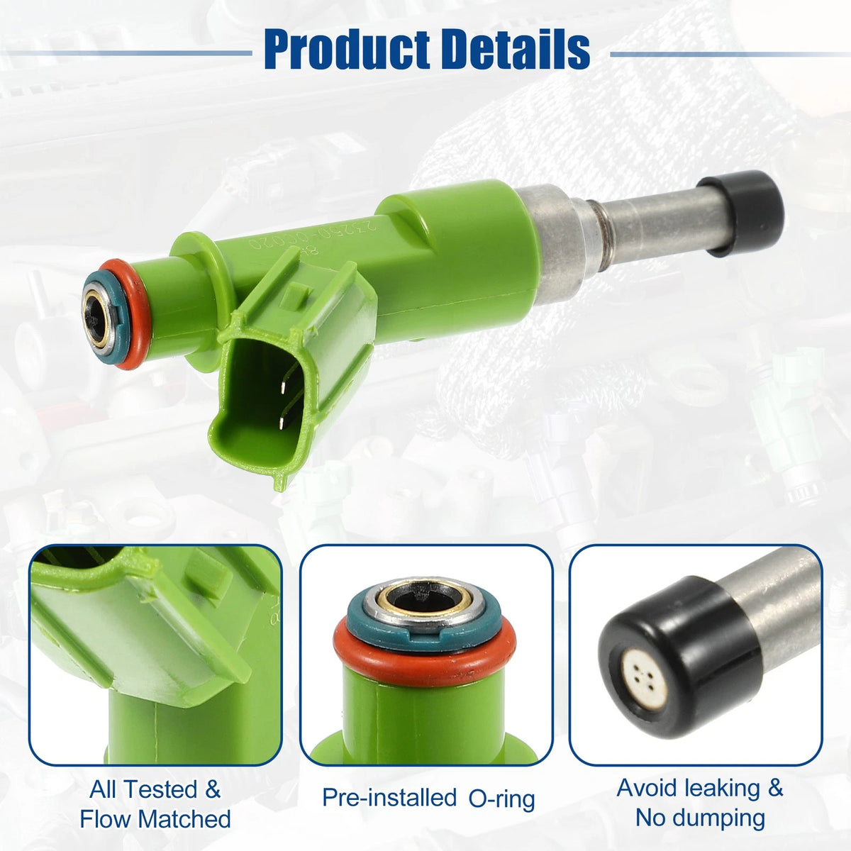 Fuel Injector Nozzle Replacement Set for Toyota Hilux Vigo Land Cruiser (2005–2015)