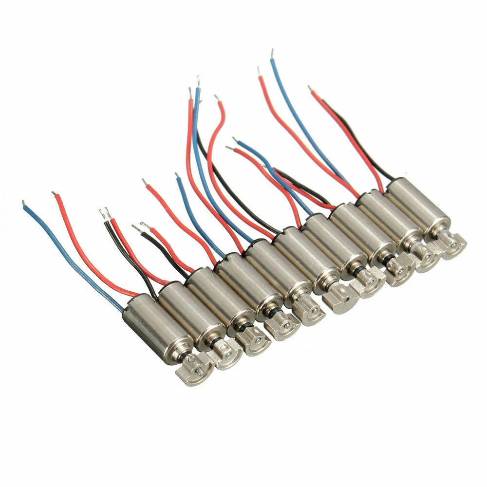 10PCS 4x8mm Coreless Vibration Motor for RC Toy (DC 1.5-3V)