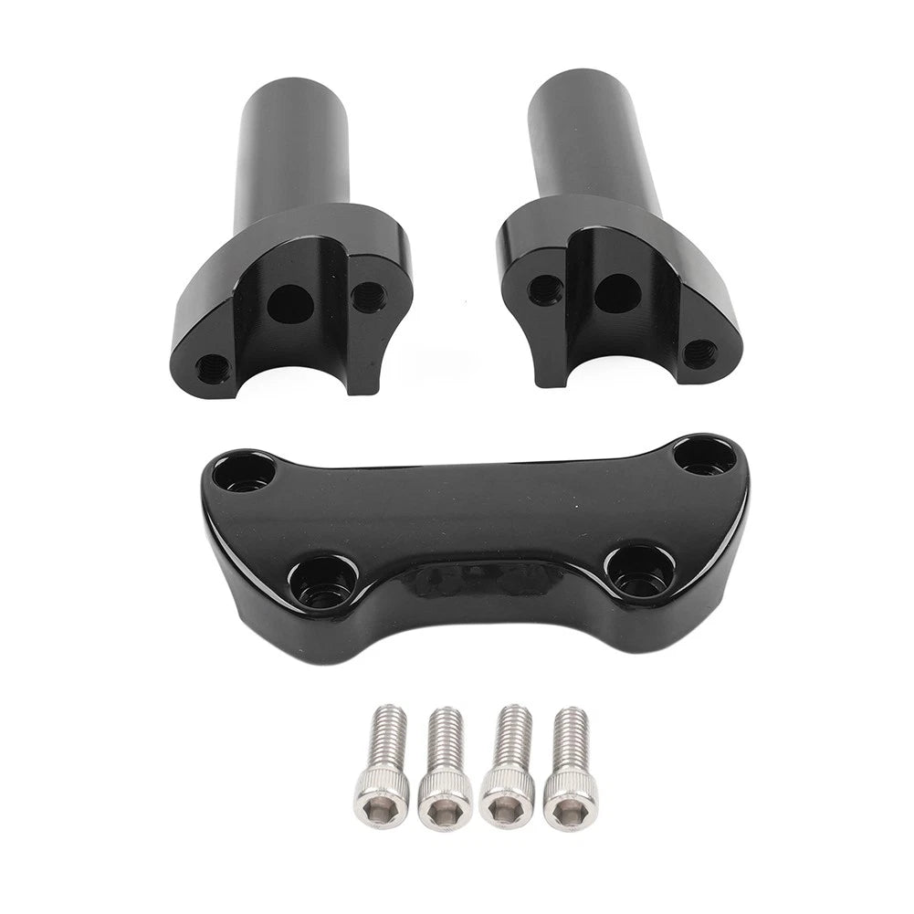 4" Handlebar Risers Top Clamp Mount for Harley Sportster Dyna Softail Road King