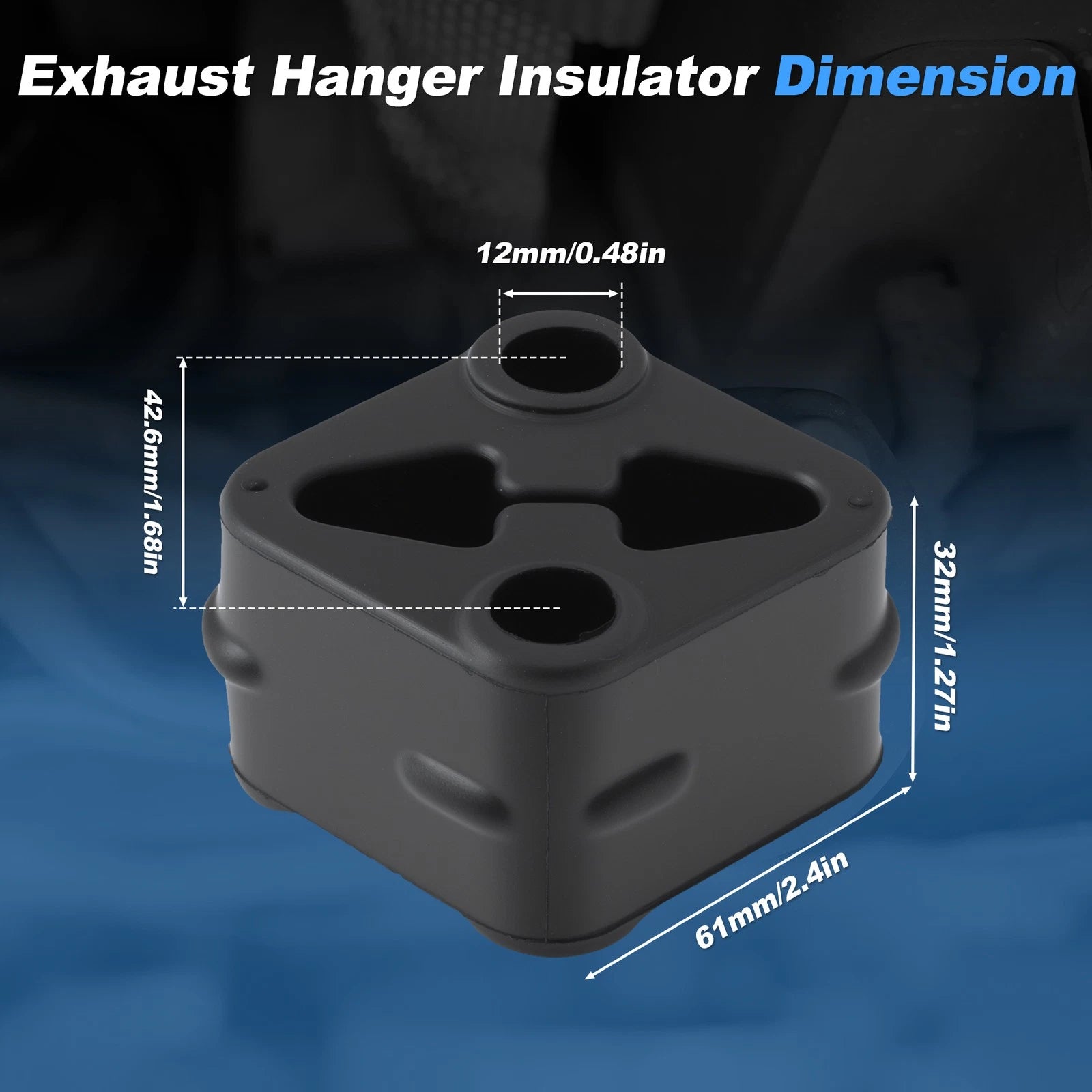 2X Exhaust Pipe Support Isolator Mufflers for Ram 1500 (2019–2025)