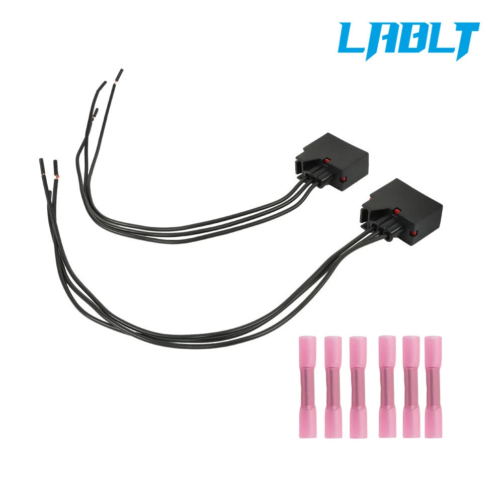2X Front Turn Signal Light Connector Plug Harness for Jeep Wrangler (2007–2018)