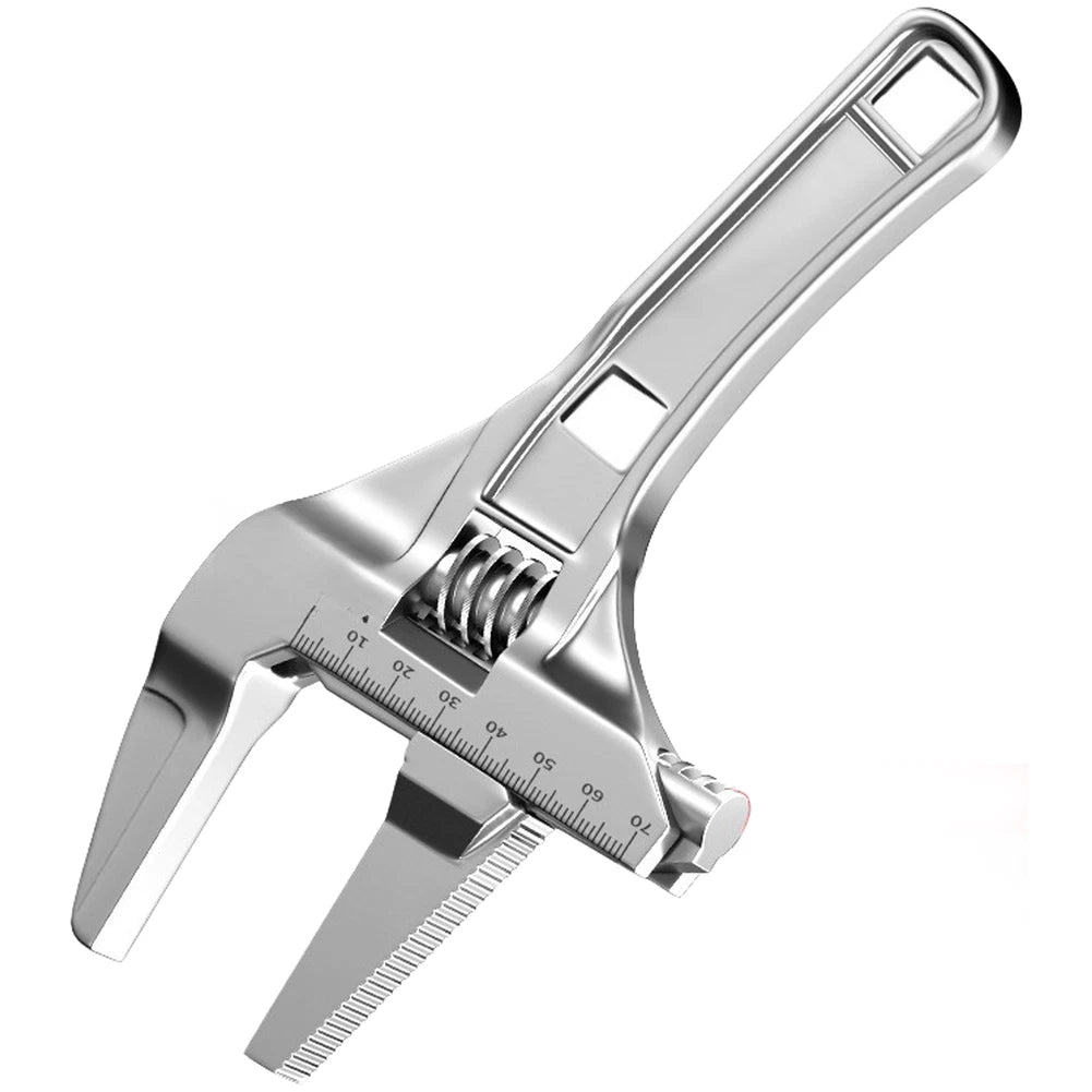 Compact Pipe Wrench 19.3 x 6.8 x 5.5 cm Chrome Vanadium